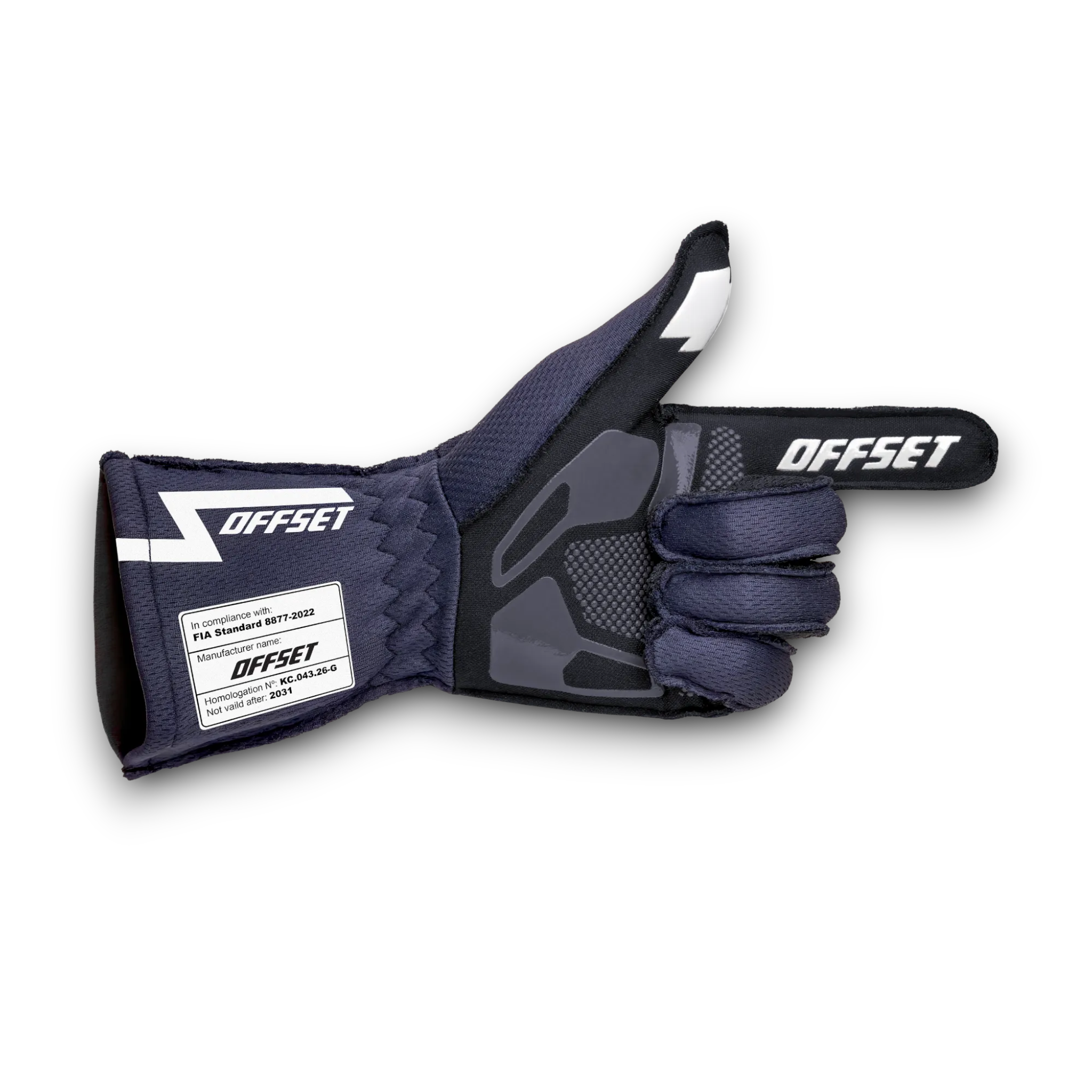 image-9 OFFSET CONCEPT FIA Karting Gloves Navy